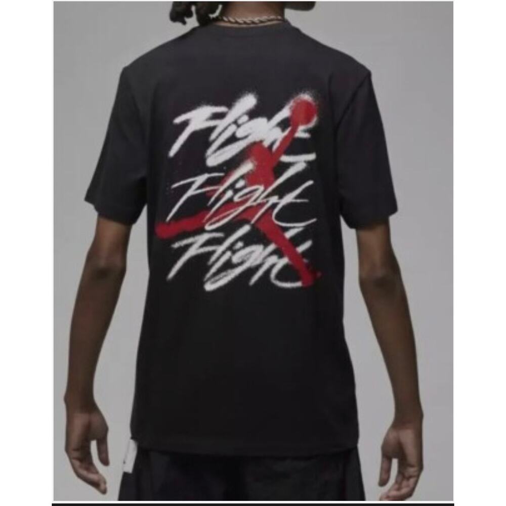 Air Jordan Mens Retro Graphic T-Shirt - FB7465 010 - Black / Red - Size XL - NWT